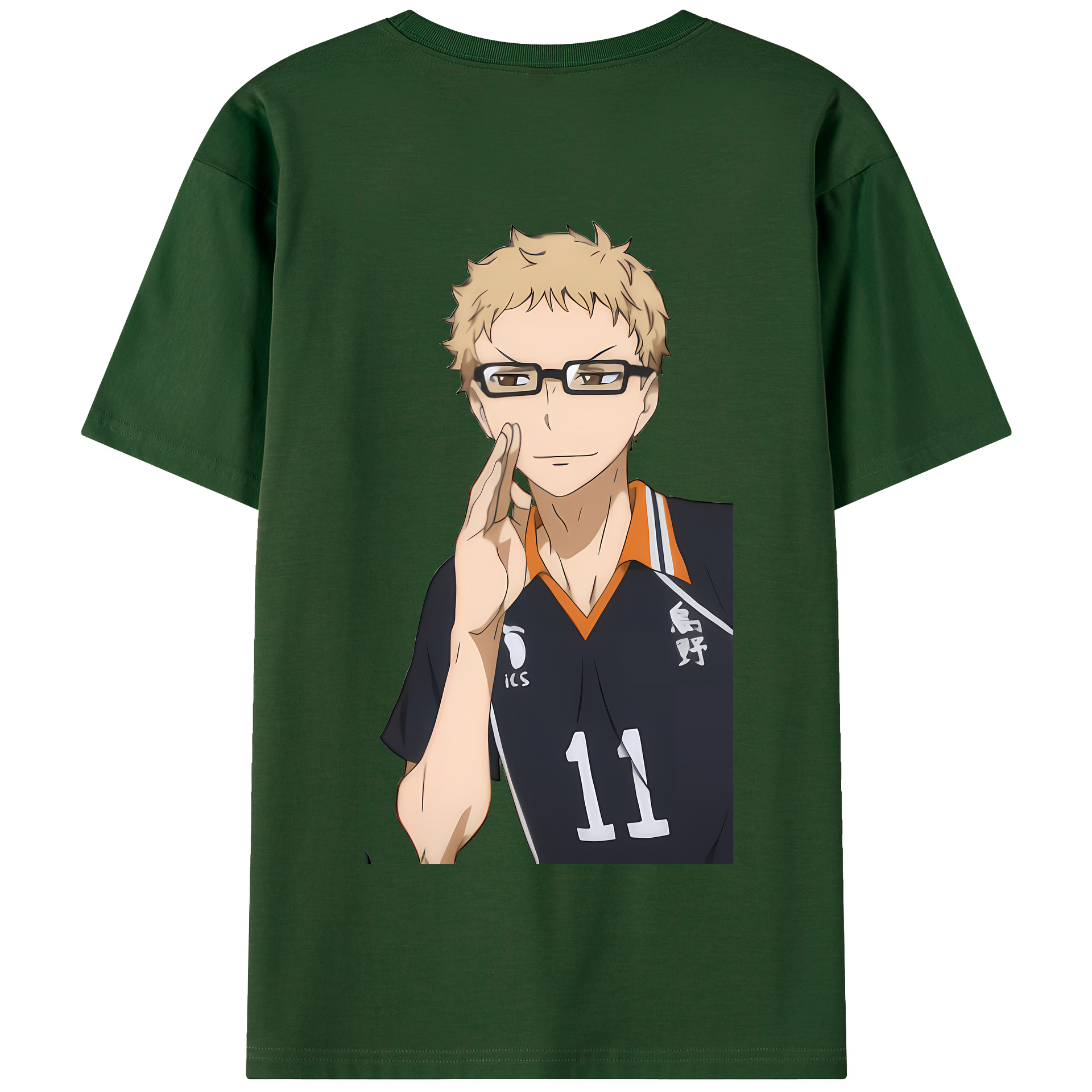 （画像用） ハイキュー!! Haikyu!! 綿100％半袖Tシャツ（背面プリント）